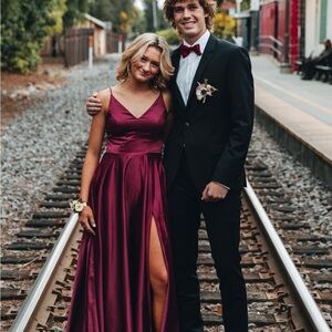 Burgundy Formal Dress